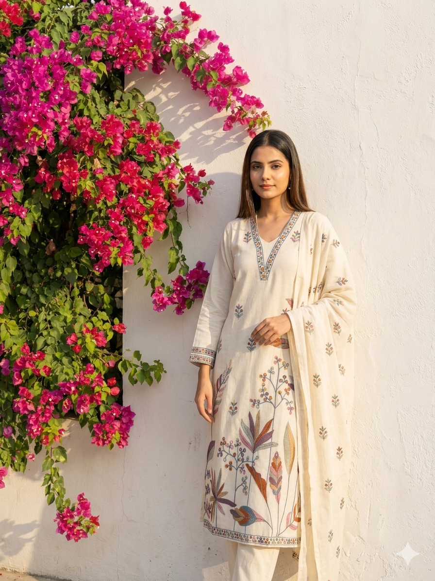 Floral Print Kurta Set