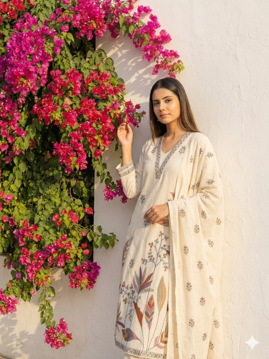 Floral Print Kurta Set