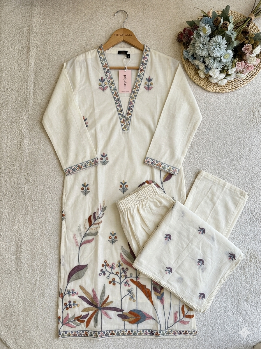 Floral Print Kurta Set