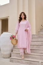 Pink Pure Cotton Suit Set
